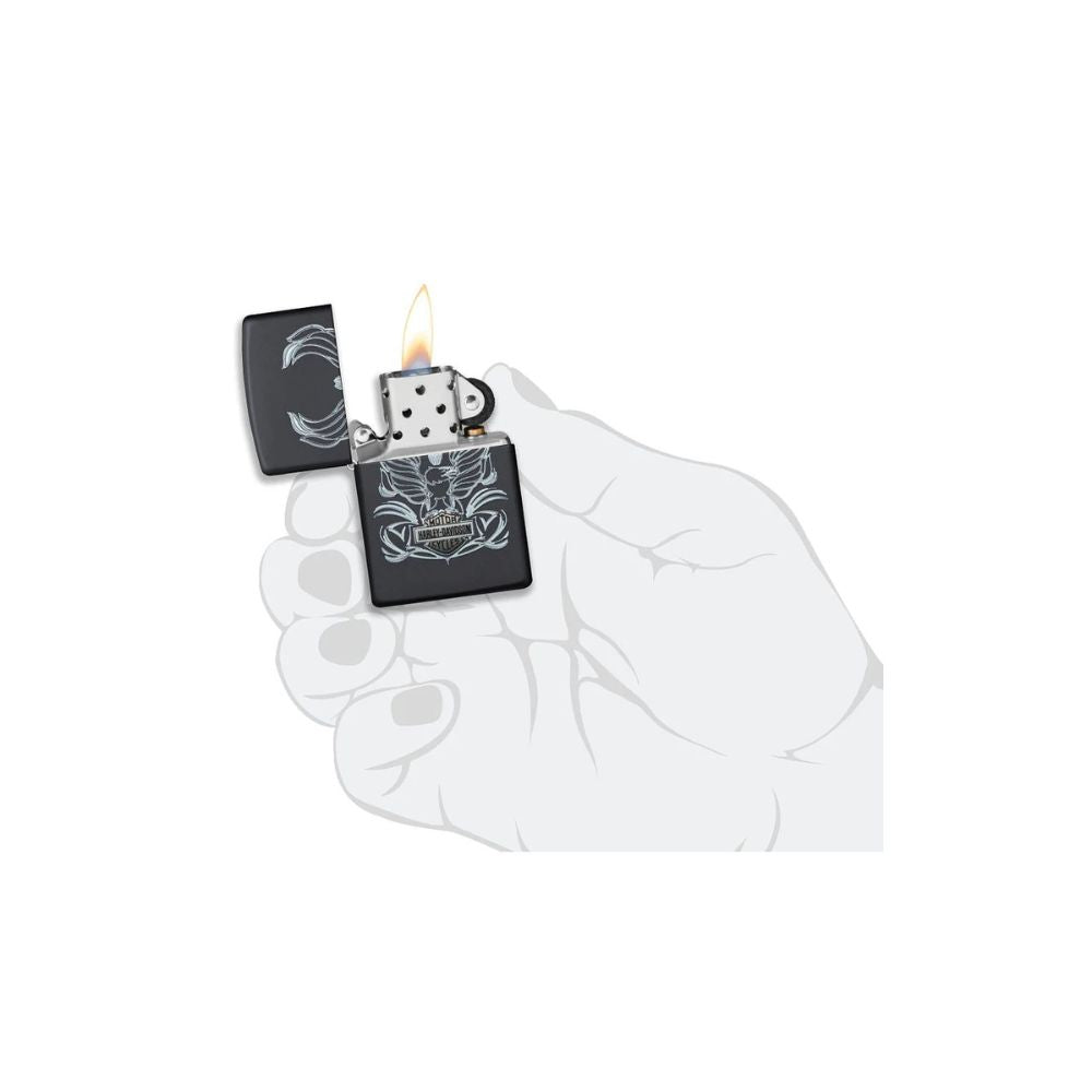 ZIPPO® | Harley-Davidson® | Black | Mit Gravur möglich