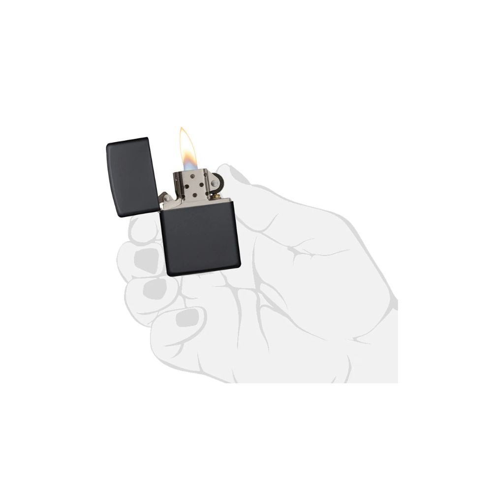 ZIPPO® | Media Chrome Black Matte | BASIC | Mit Gravur möglich