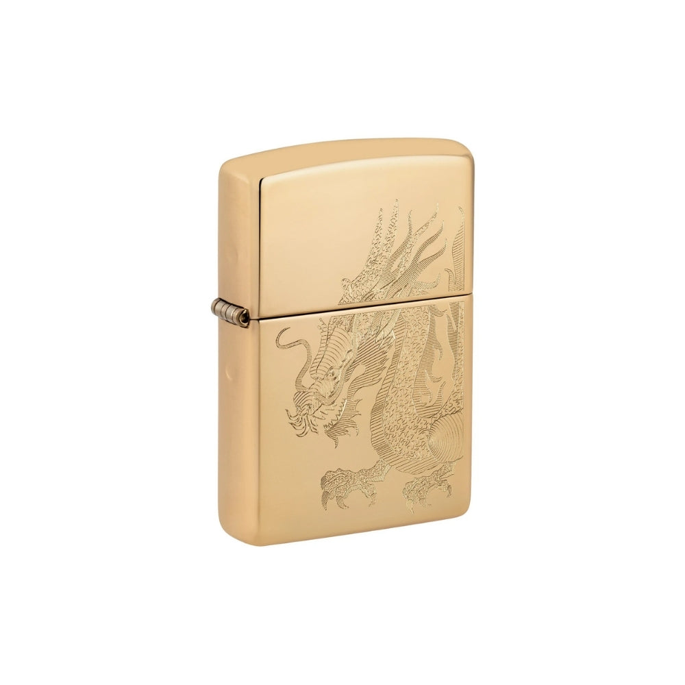ZIPPO® Sturmfeuerzeug | Drachenschlag | Collector | High Polish Brass | Mit Gravur möglich