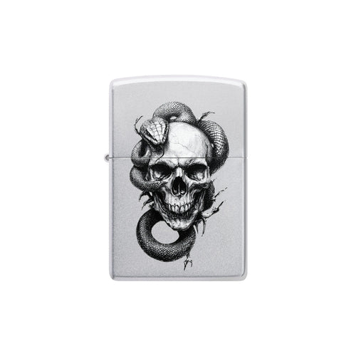 ZIPPO® Feuerzeug | Totenschädel mit Schlange | Collector | Mit Gravur möglich