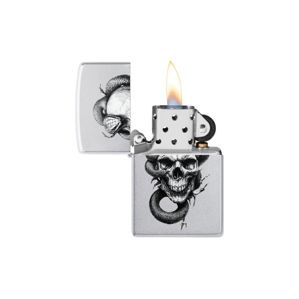 ZIPPO® Feuerzeug | Totenschädel mit Schlange | Collector | Mit Gravur möglich