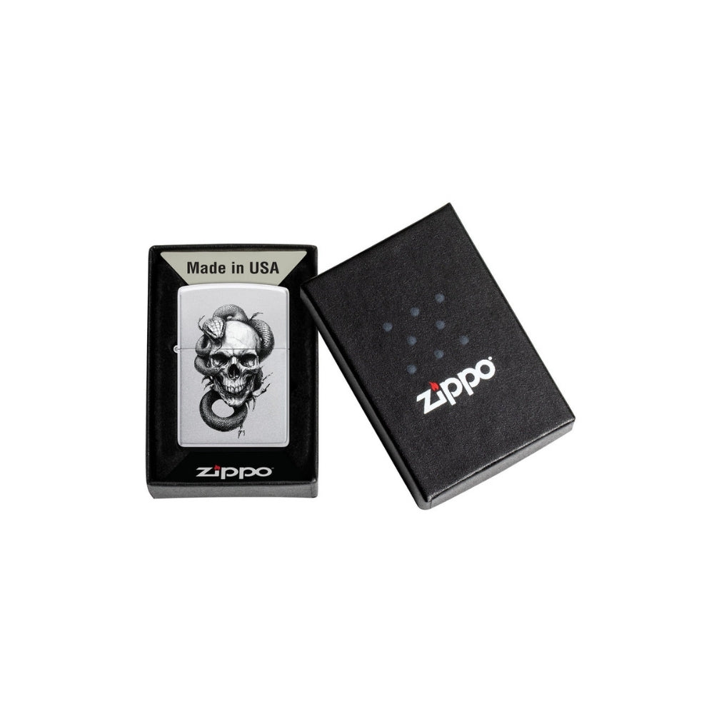 ZIPPO® Feuerzeug | Totenschädel mit Schlange | Collector | Mit Gravur möglich