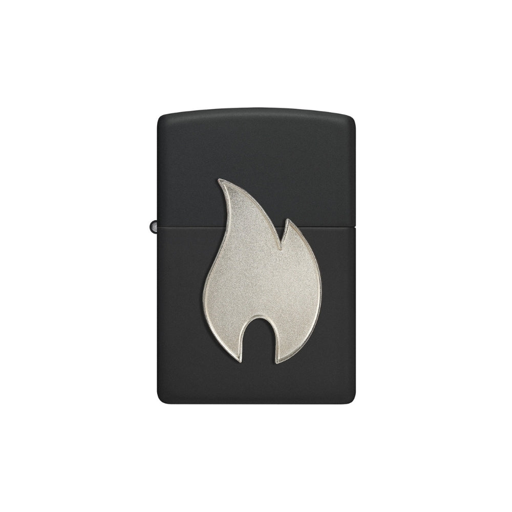 ZIPPO® Feuerzeug | Silbernes Flammenemblem | Collector | Mit Gravur möglich
