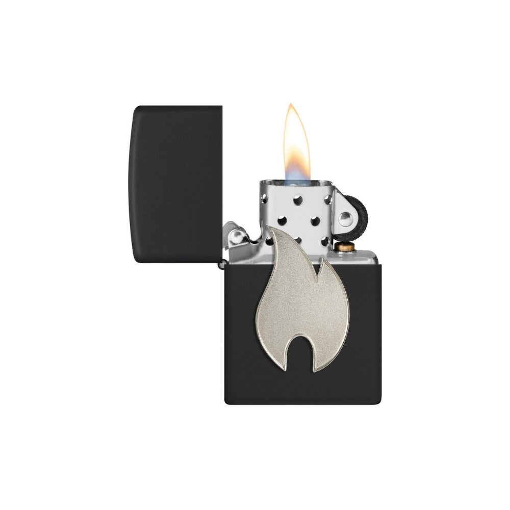 ZIPPO® Feuerzeug | Silbernes Flammenemblem | Collector | Mit Gravur möglich