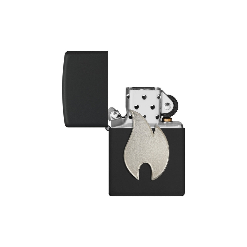 ZIPPO® Feuerzeug | Silbernes Flammenemblem | Collector | Mit Gravur möglich